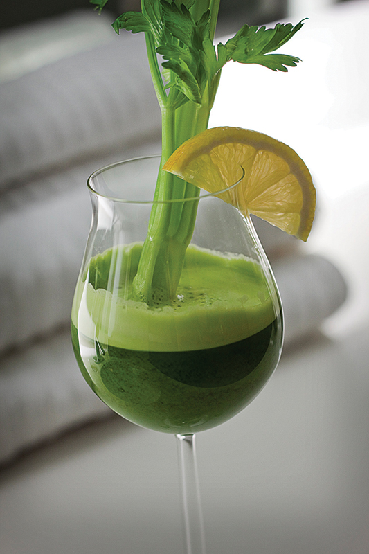 The Green Energizer (Parsley, Celery, Spinach, Kale, and Cucumber) from Marina Kitchen in San Diego Marriott Marquis & Marina