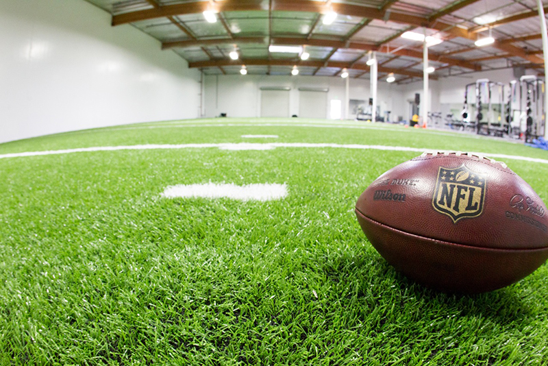 Prolific Athletics features 40 yards of indoor performance turf